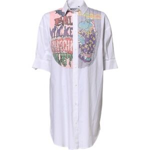 Moschino Couture Button Down T-shirt Mini Dress Women's Size 4